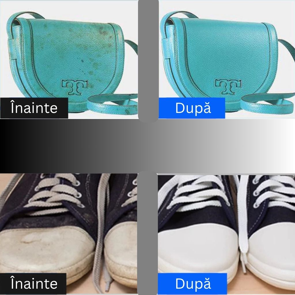 Pastă de curățare și îngrijire pentru încălțăminte albă,articole din piele