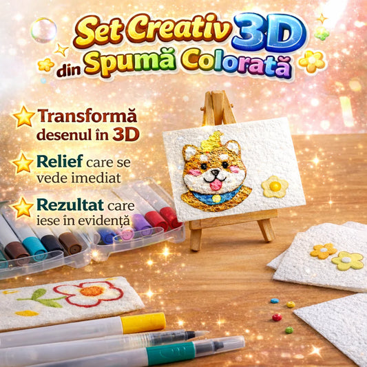 Set pictura in relief din spuma colorata